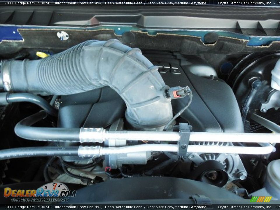 2011 Dodge Ram 1500 SLT Outdoorsman Crew Cab 4x4 Deep Water Blue Pearl / Dark Slate Gray/Medium Graystone Photo #16
