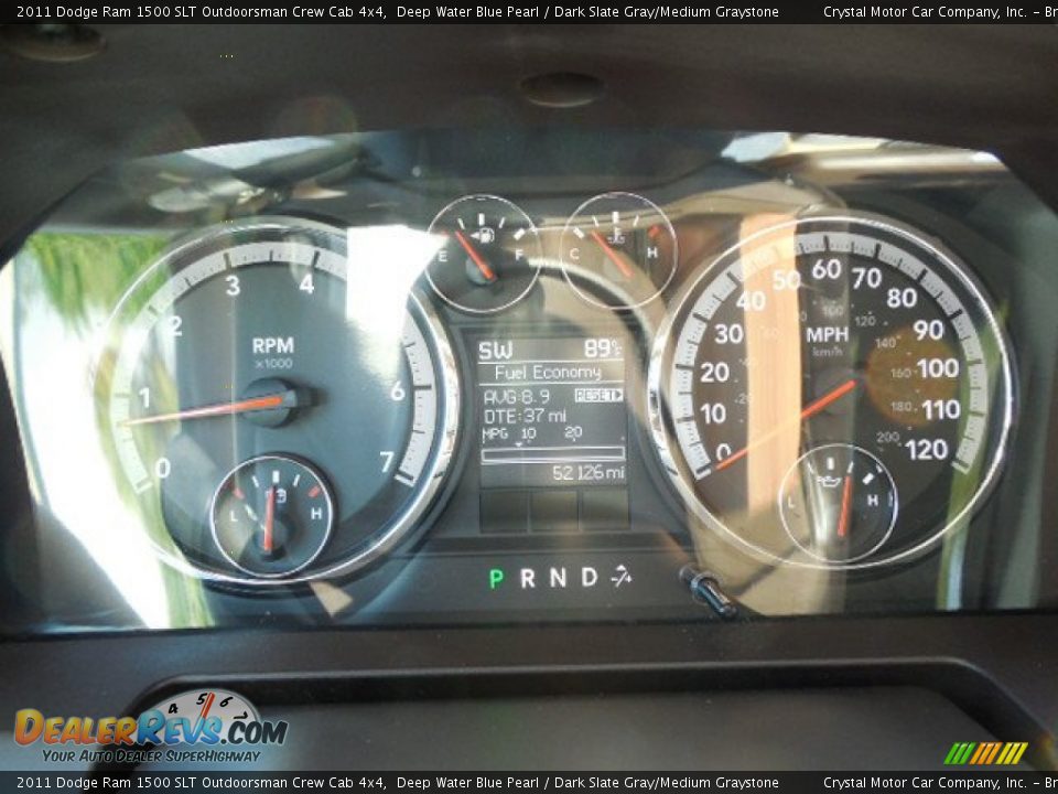 2011 Dodge Ram 1500 SLT Outdoorsman Crew Cab 4x4 Deep Water Blue Pearl / Dark Slate Gray/Medium Graystone Photo #18