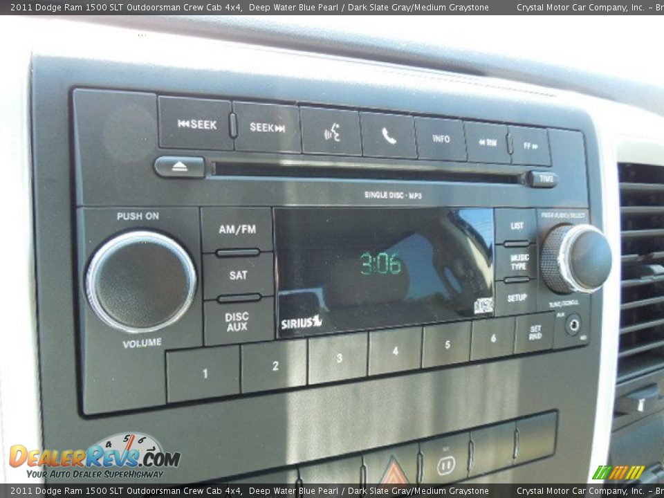 2011 Dodge Ram 1500 SLT Outdoorsman Crew Cab 4x4 Deep Water Blue Pearl / Dark Slate Gray/Medium Graystone Photo #19