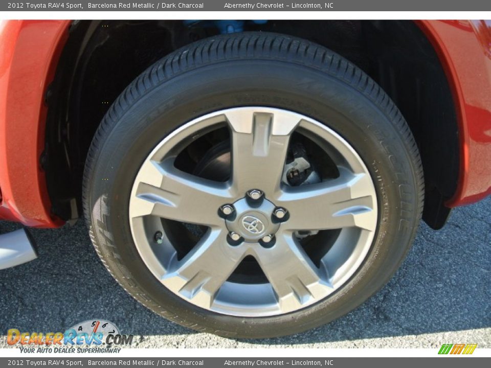 2012 Toyota RAV4 Sport Barcelona Red Metallic / Dark Charcoal Photo #25