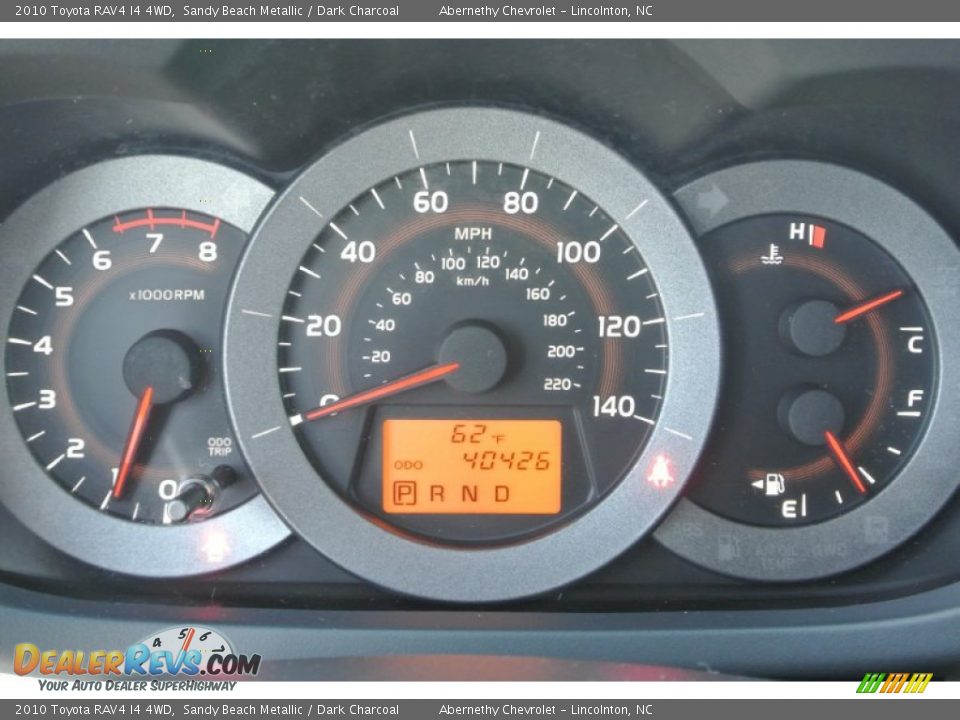 2010 Toyota RAV4 I4 4WD Sandy Beach Metallic / Dark Charcoal Photo #14