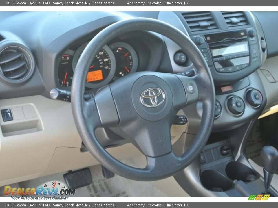 2010 Toyota RAV4 I4 4WD Sandy Beach Metallic / Dark Charcoal Photo #25