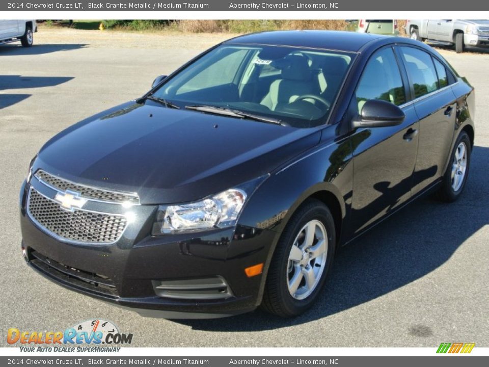 2014 Chevrolet Cruze LT Black Granite Metallic / Medium Titanium Photo #2