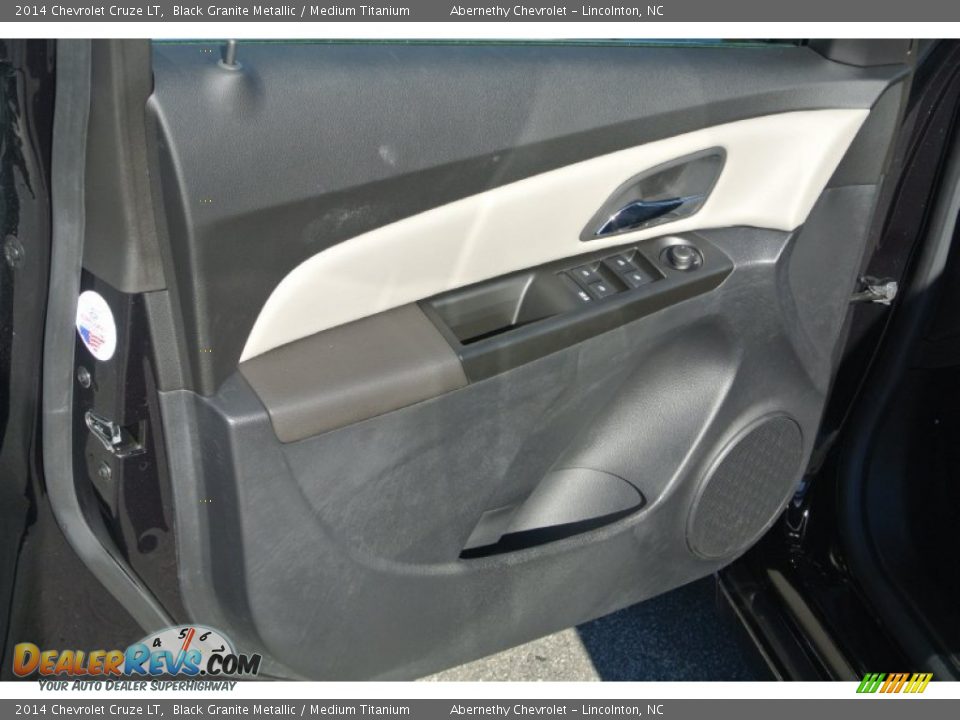 2014 Chevrolet Cruze LT Black Granite Metallic / Medium Titanium Photo #8