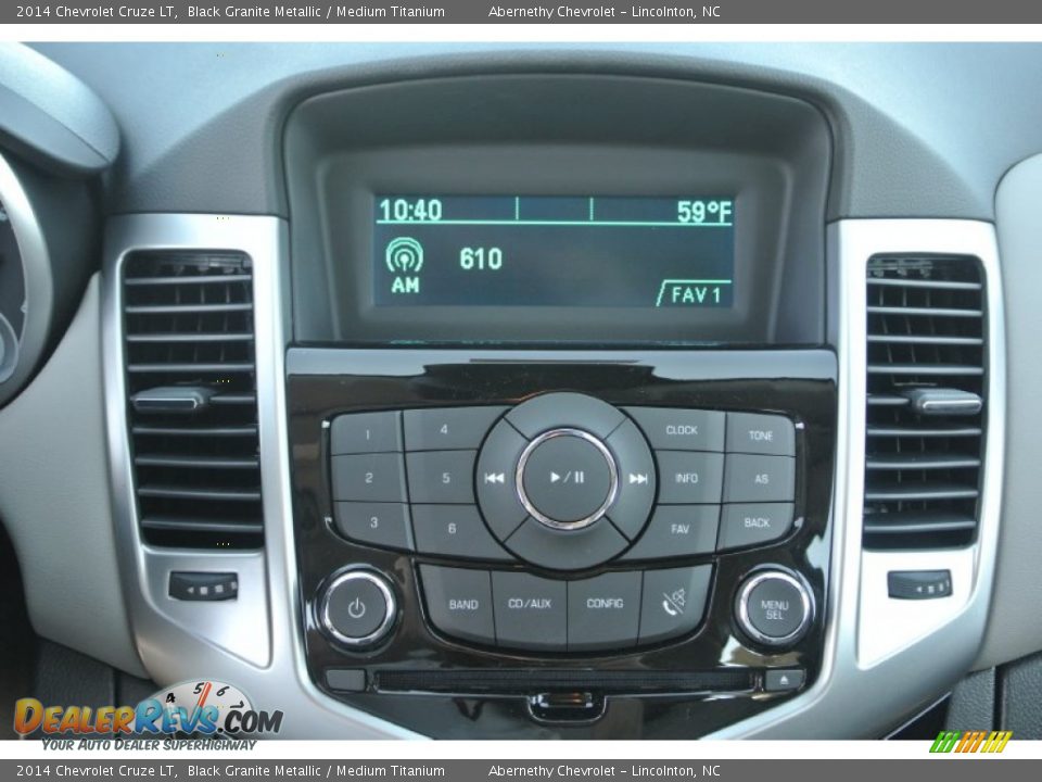 2014 Chevrolet Cruze LT Black Granite Metallic / Medium Titanium Photo #11