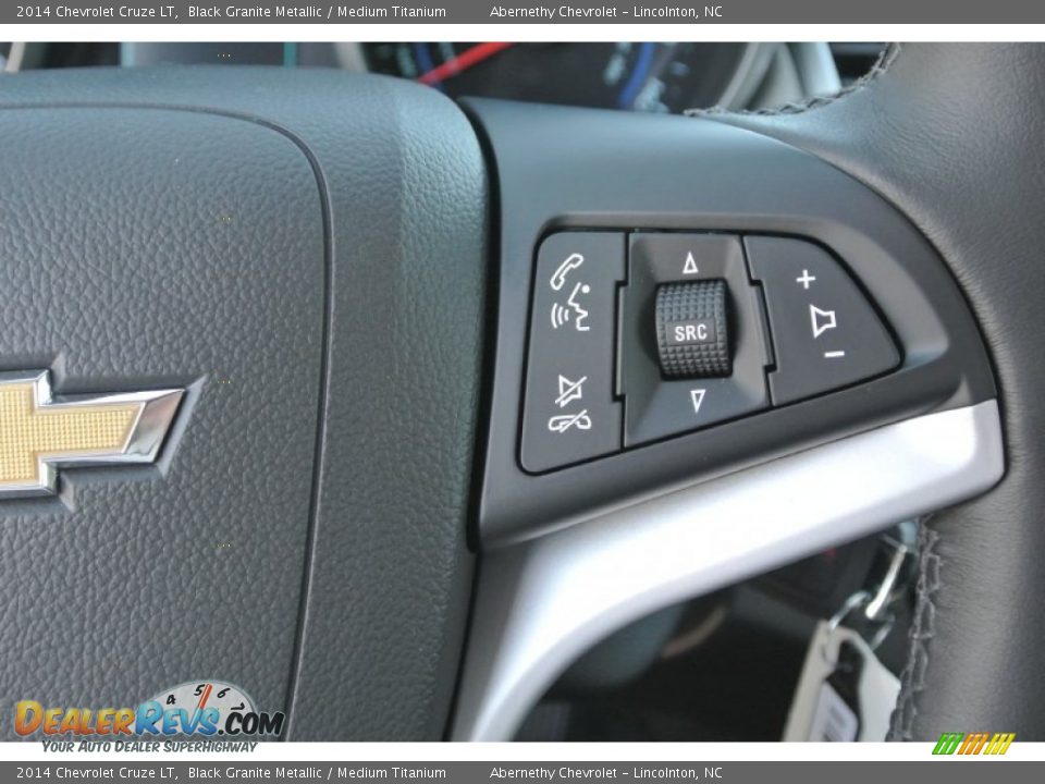 2014 Chevrolet Cruze LT Black Granite Metallic / Medium Titanium Photo #12