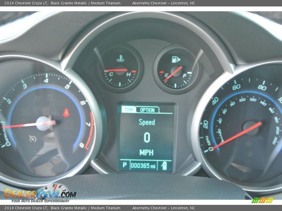2014 Chevrolet Cruze LT Black Granite Metallic / Medium Titanium Photo #13