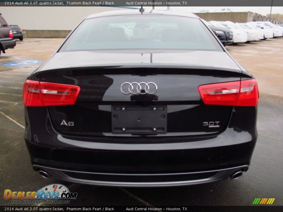 2014 Audi A6 3.0T quattro Sedan Phantom Black Pearl / Black Photo #3