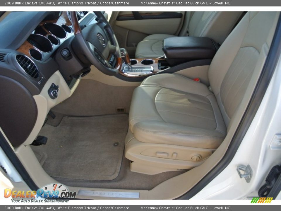 2009 Buick Enclave CXL AWD White Diamond Tricoat / Cocoa/Cashmere Photo #8