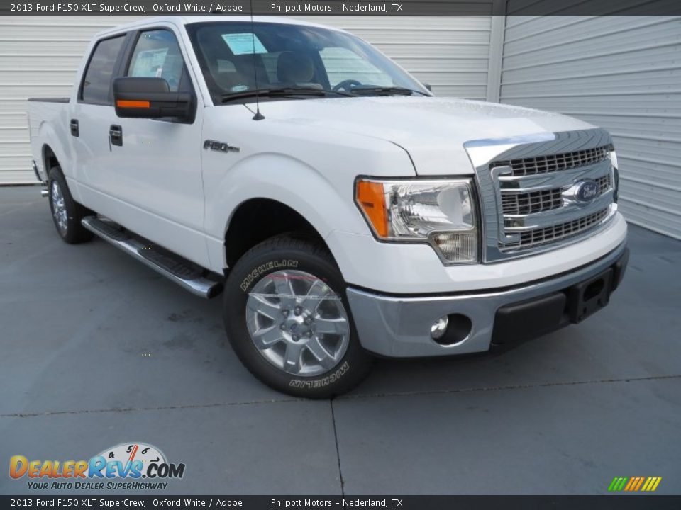 2013 Ford F150 XLT SuperCrew Oxford White / Adobe Photo #1