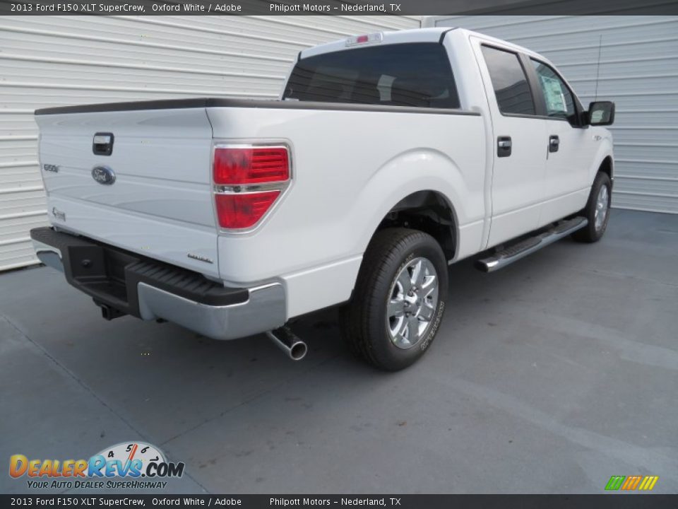 2013 Ford F150 XLT SuperCrew Oxford White / Adobe Photo #4