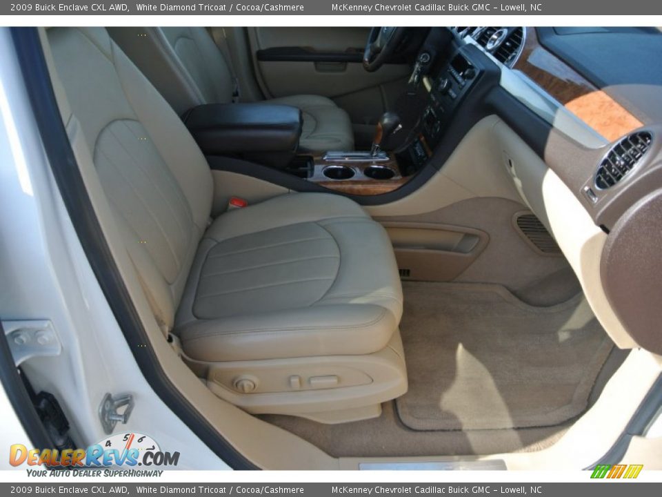 2009 Buick Enclave CXL AWD White Diamond Tricoat / Cocoa/Cashmere Photo #22