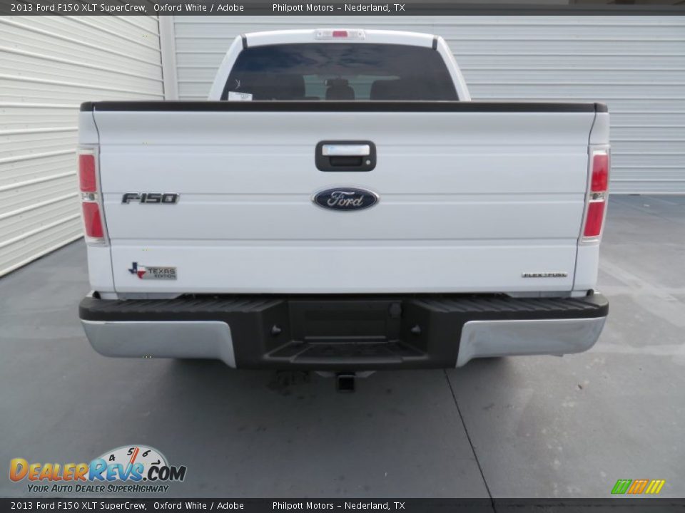 2013 Ford F150 XLT SuperCrew Oxford White / Adobe Photo #5