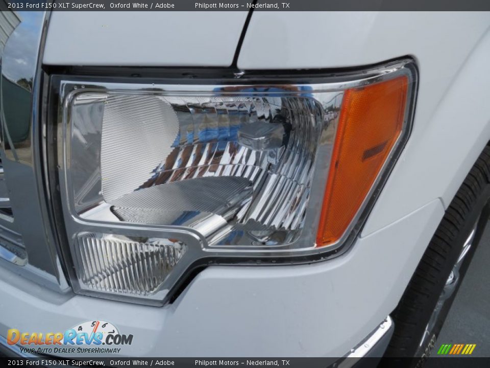 2013 Ford F150 XLT SuperCrew Oxford White / Adobe Photo #9