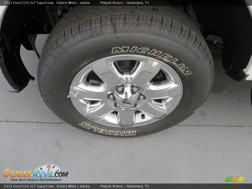 2013 Ford F150 XLT SuperCrew Oxford White / Adobe Photo #12