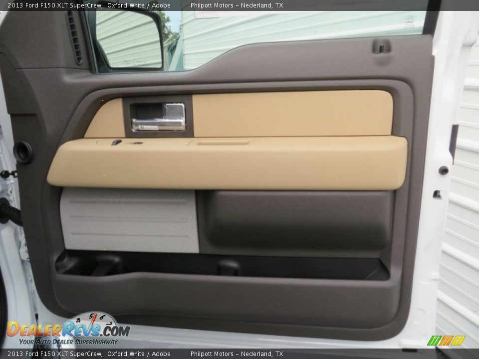 2013 Ford F150 XLT SuperCrew Oxford White / Adobe Photo #23