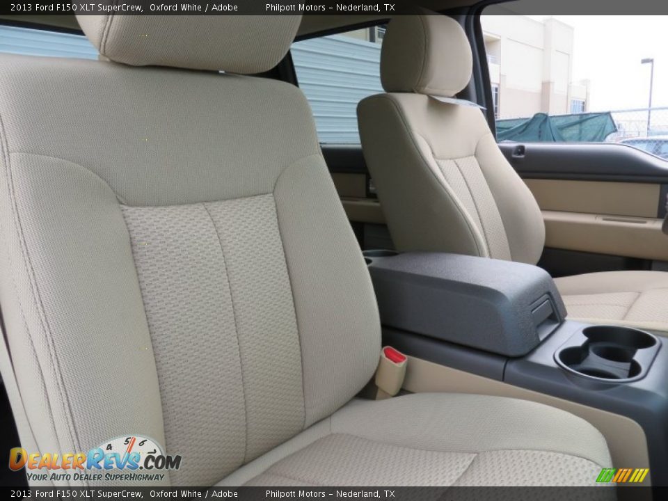 2013 Ford F150 XLT SuperCrew Oxford White / Adobe Photo #25