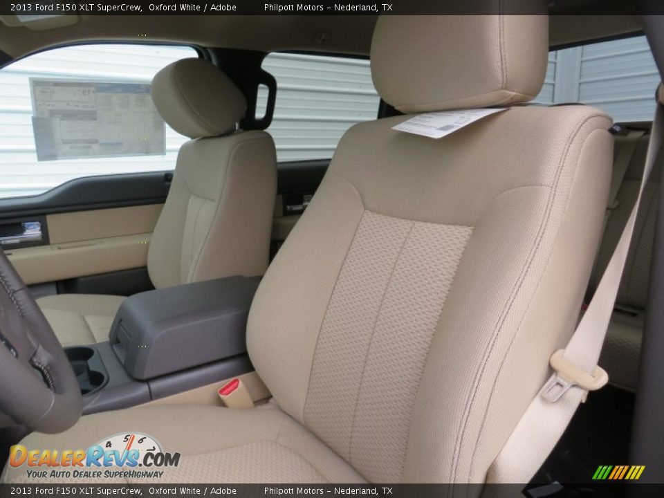2013 Ford F150 XLT SuperCrew Oxford White / Adobe Photo #31