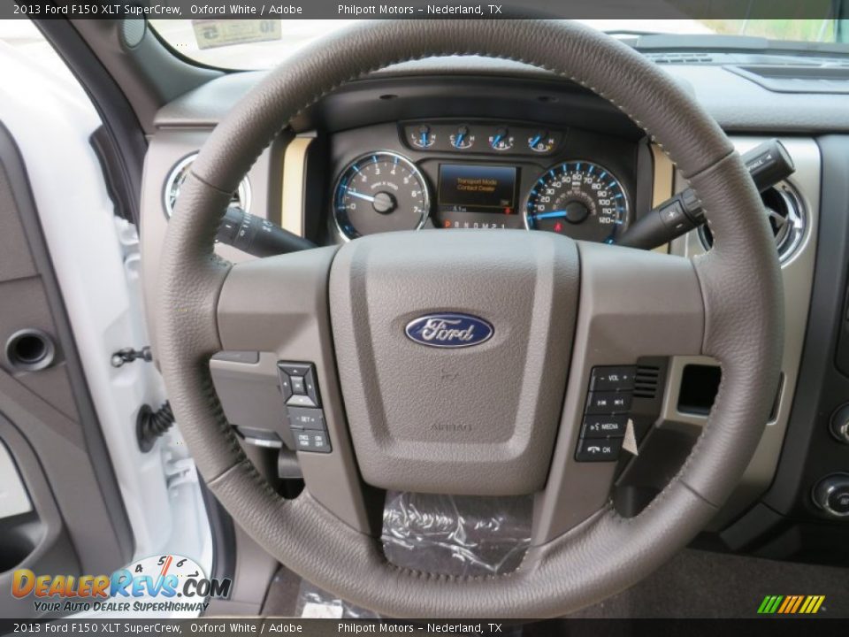 2013 Ford F150 XLT SuperCrew Oxford White / Adobe Photo #36