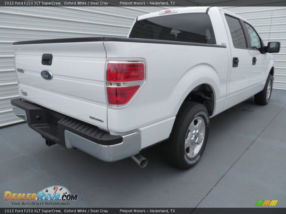 2013 Ford F150 XLT SuperCrew Oxford White / Steel Gray Photo #4