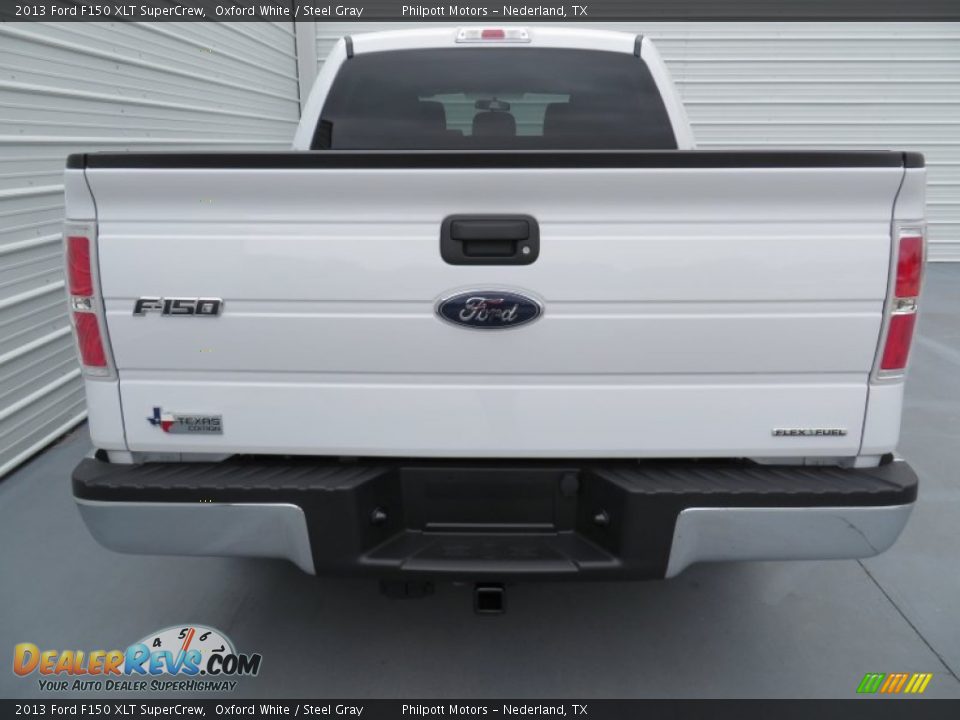 2013 Ford F150 XLT SuperCrew Oxford White / Steel Gray Photo #5