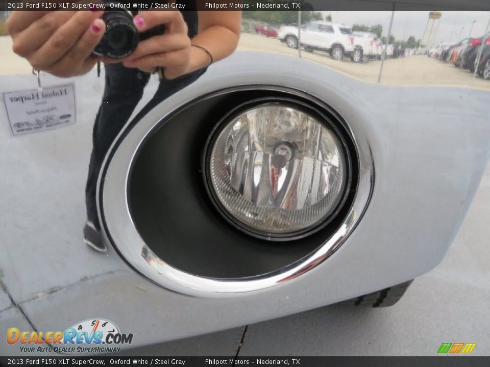 2013 Ford F150 XLT SuperCrew Oxford White / Steel Gray Photo #10