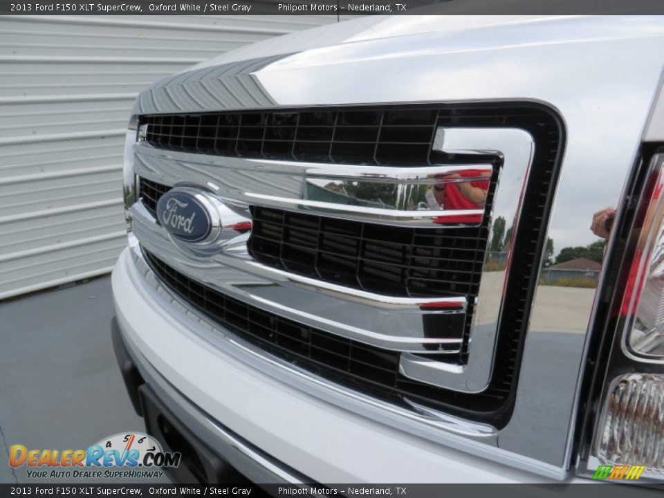 2013 Ford F150 XLT SuperCrew Oxford White / Steel Gray Photo #11