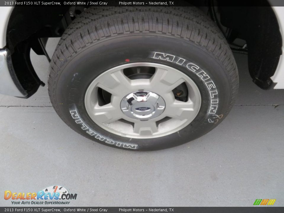 2013 Ford F150 XLT SuperCrew Oxford White / Steel Gray Photo #12