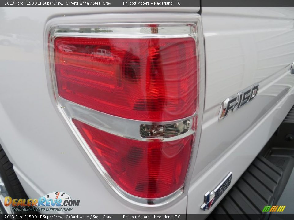 2013 Ford F150 XLT SuperCrew Oxford White / Steel Gray Photo #16