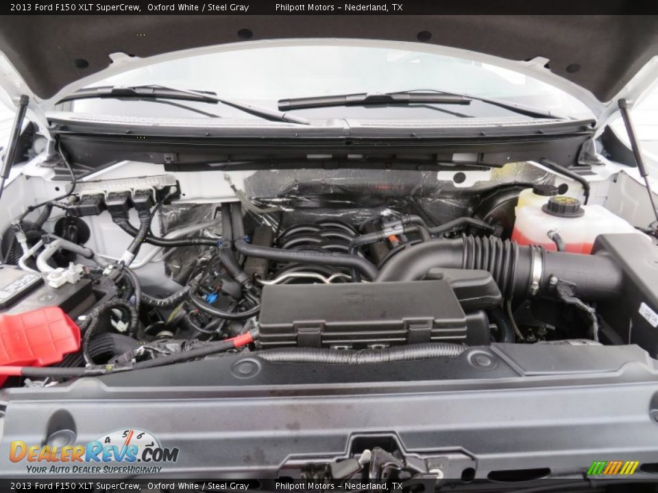2013 Ford F150 XLT SuperCrew Oxford White / Steel Gray Photo #21
