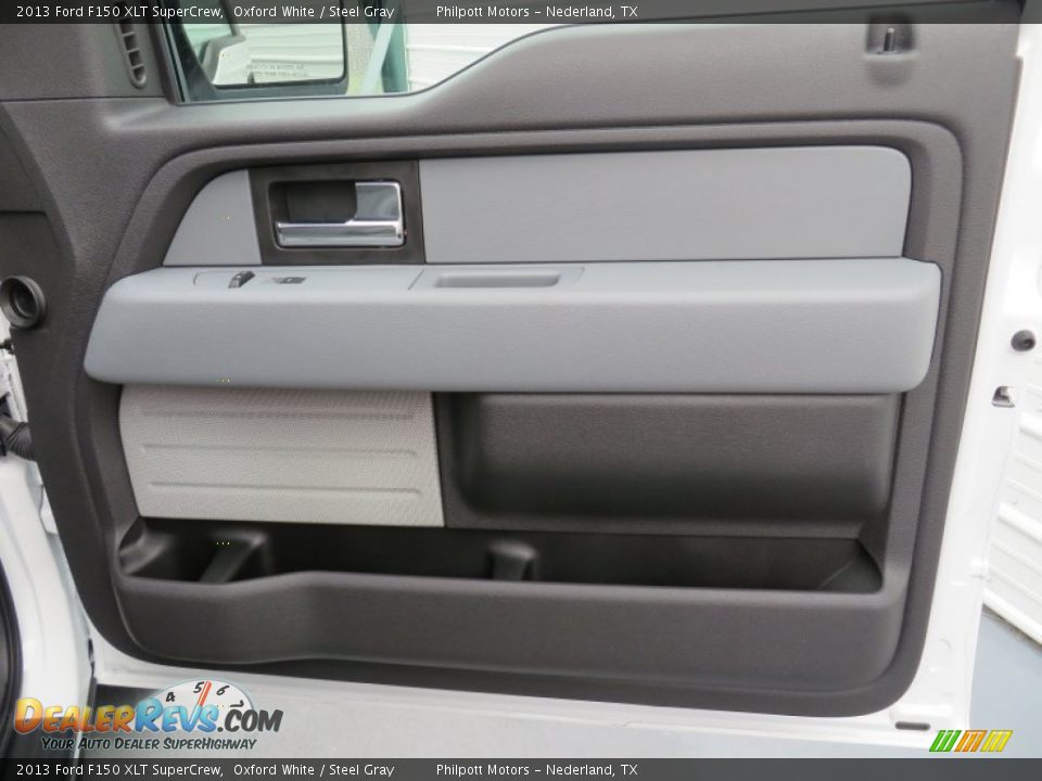 2013 Ford F150 XLT SuperCrew Oxford White / Steel Gray Photo #22