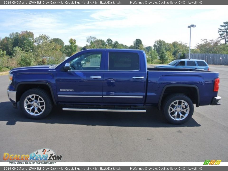 Cobalt Blue Metallic 2014 GMC Sierra 1500 SLT Crew Cab 4x4 Photo #3