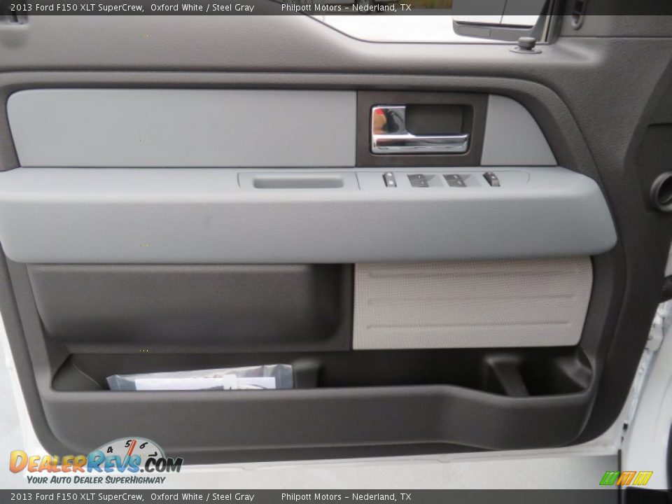 2013 Ford F150 XLT SuperCrew Oxford White / Steel Gray Photo #27