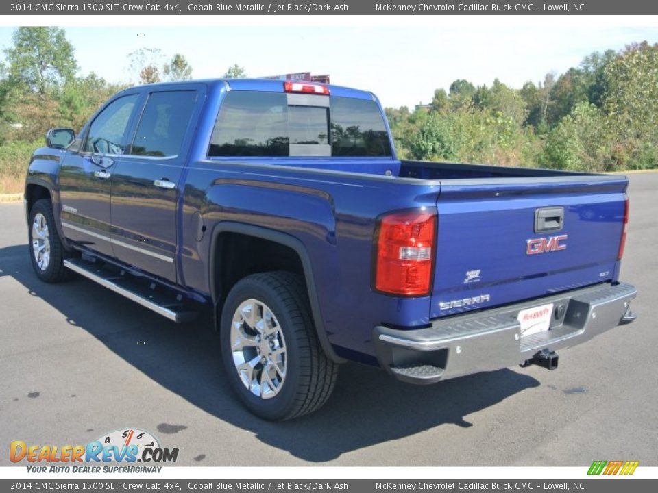 2014 GMC Sierra 1500 SLT Crew Cab 4x4 Cobalt Blue Metallic / Jet Black/Dark Ash Photo #4