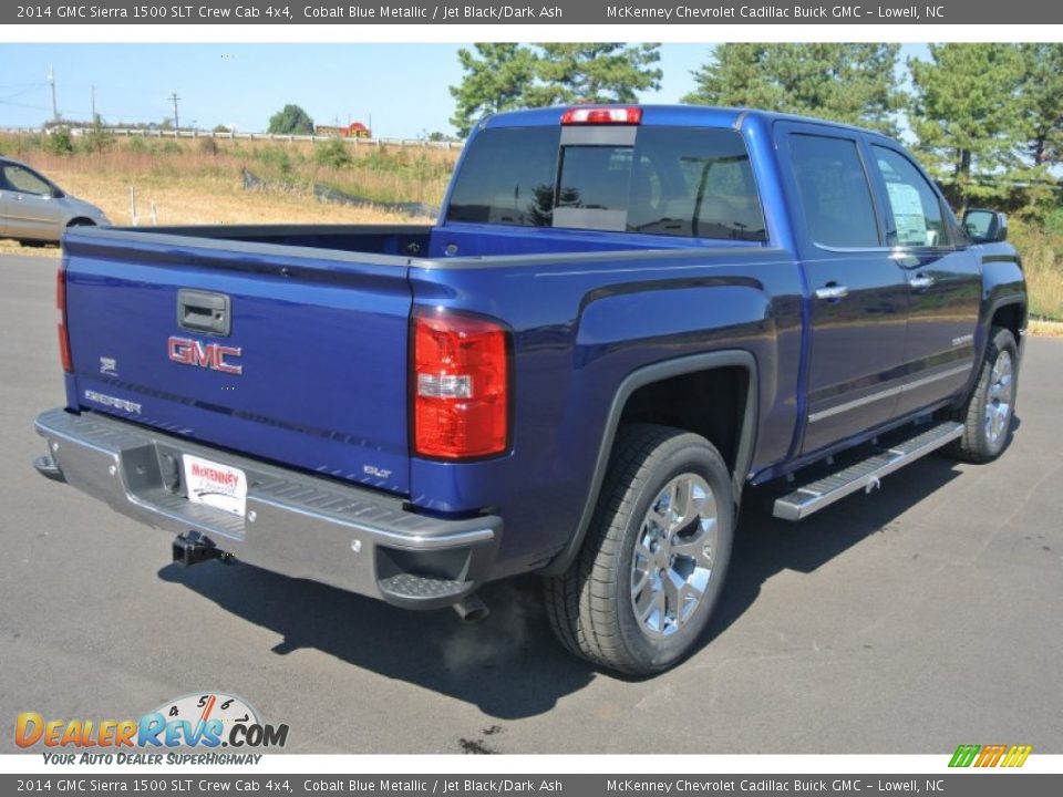 2014 GMC Sierra 1500 SLT Crew Cab 4x4 Cobalt Blue Metallic / Jet Black/Dark Ash Photo #5