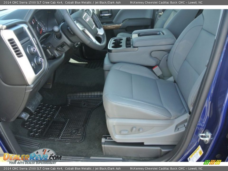 Jet Black/Dark Ash Interior - 2014 GMC Sierra 1500 SLT Crew Cab 4x4 Photo #8