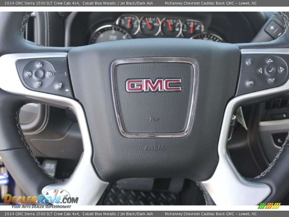 2014 GMC Sierra 1500 SLT Crew Cab 4x4 Cobalt Blue Metallic / Jet Black/Dark Ash Photo #15