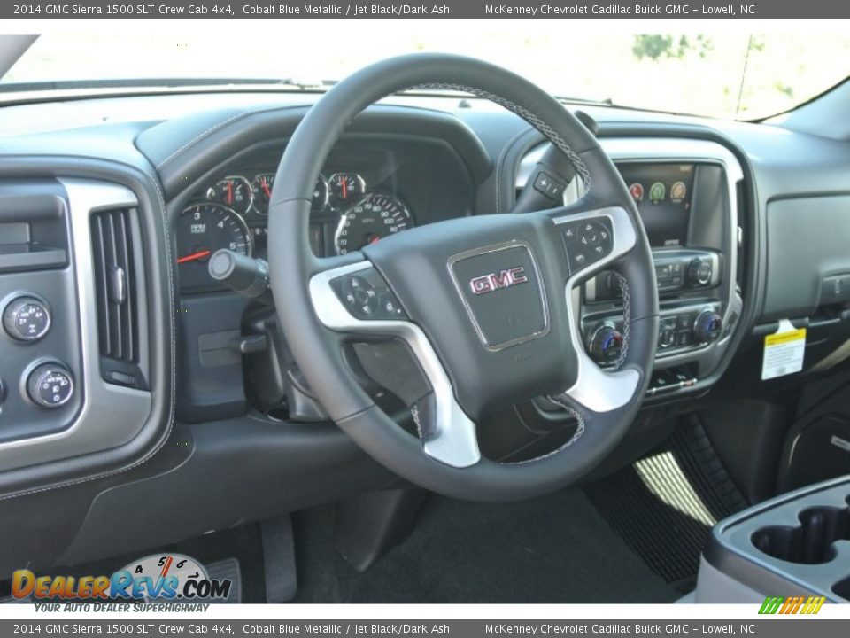 2014 GMC Sierra 1500 SLT Crew Cab 4x4 Cobalt Blue Metallic / Jet Black/Dark Ash Photo #23