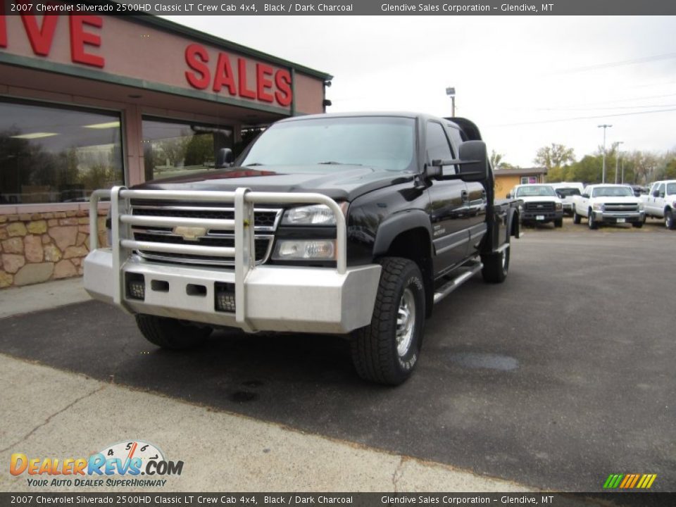 2007 Chevrolet Silverado 2500HD Classic LT Crew Cab 4x4 Black / Dark Charcoal Photo #1