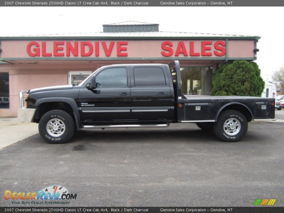 2007 Chevrolet Silverado 2500HD Classic LT Crew Cab 4x4 Black / Dark Charcoal Photo #2