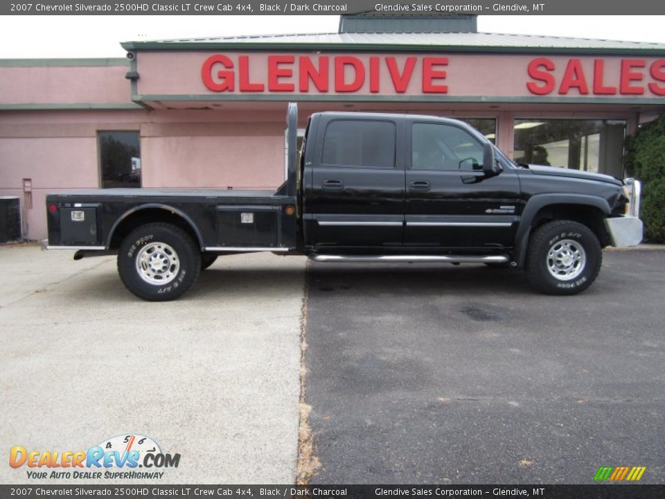 2007 Chevrolet Silverado 2500HD Classic LT Crew Cab 4x4 Black / Dark Charcoal Photo #3