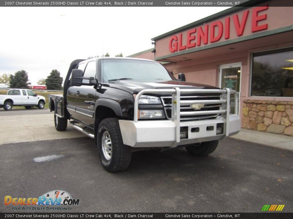 2007 Chevrolet Silverado 2500HD Classic LT Crew Cab 4x4 Black / Dark Charcoal Photo #4
