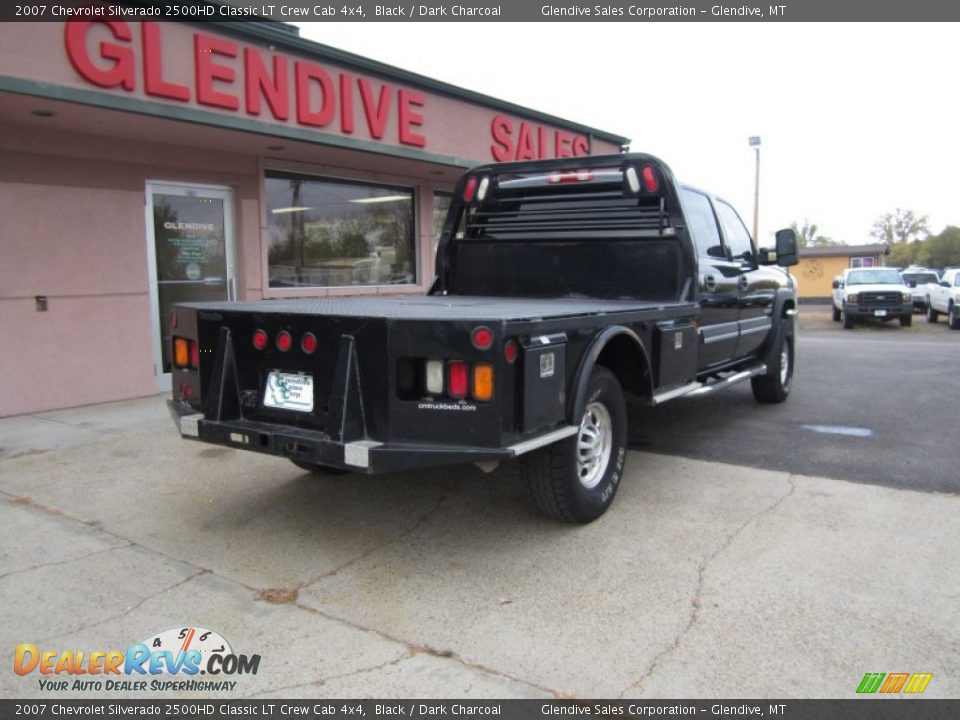 2007 Chevrolet Silverado 2500HD Classic LT Crew Cab 4x4 Black / Dark Charcoal Photo #6