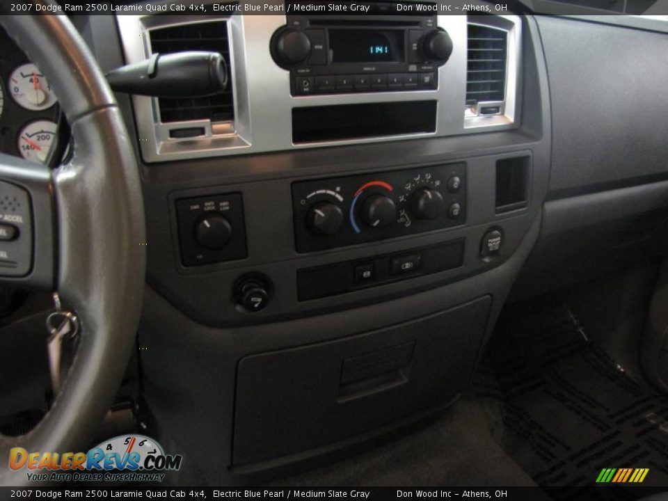 2007 Dodge Ram 2500 Laramie Quad Cab 4x4 Electric Blue Pearl / Medium Slate Gray Photo #25