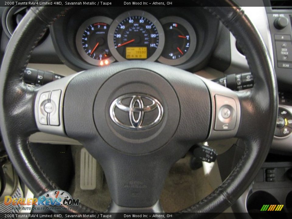 2008 Toyota RAV4 Limited 4WD Savannah Metallic / Taupe Photo #16