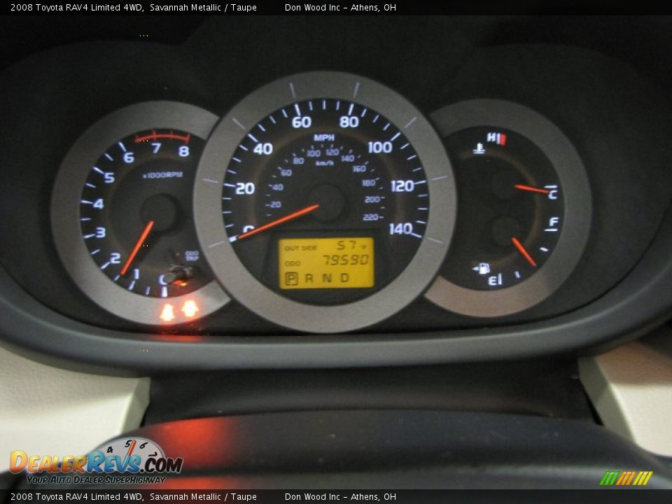 2008 Toyota RAV4 Limited 4WD Savannah Metallic / Taupe Photo #21