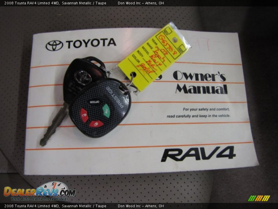 2008 Toyota RAV4 Limited 4WD Savannah Metallic / Taupe Photo #31