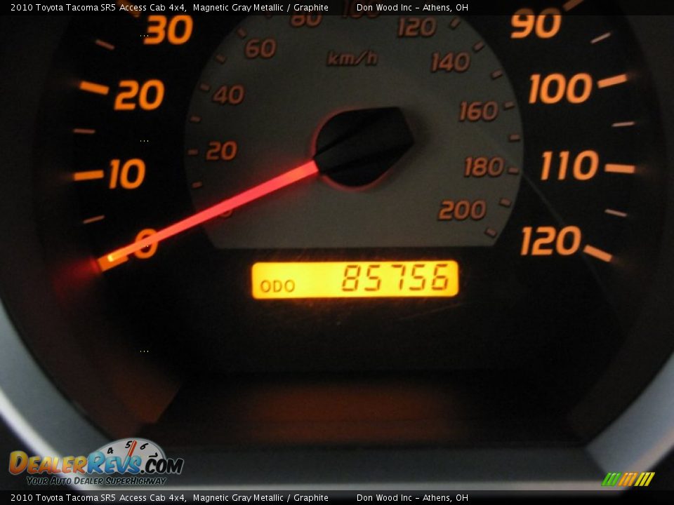 2010 Toyota Tacoma SR5 Access Cab 4x4 Magnetic Gray Metallic / Graphite Photo #19