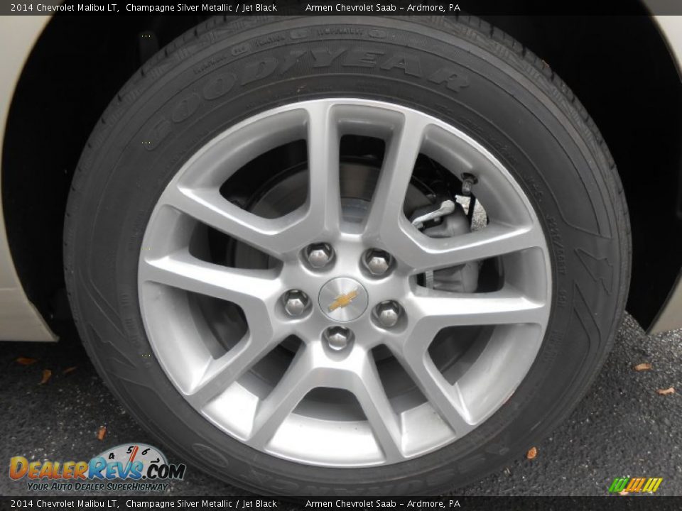 2014 Chevrolet Malibu LT Champagne Silver Metallic / Jet Black Photo #11