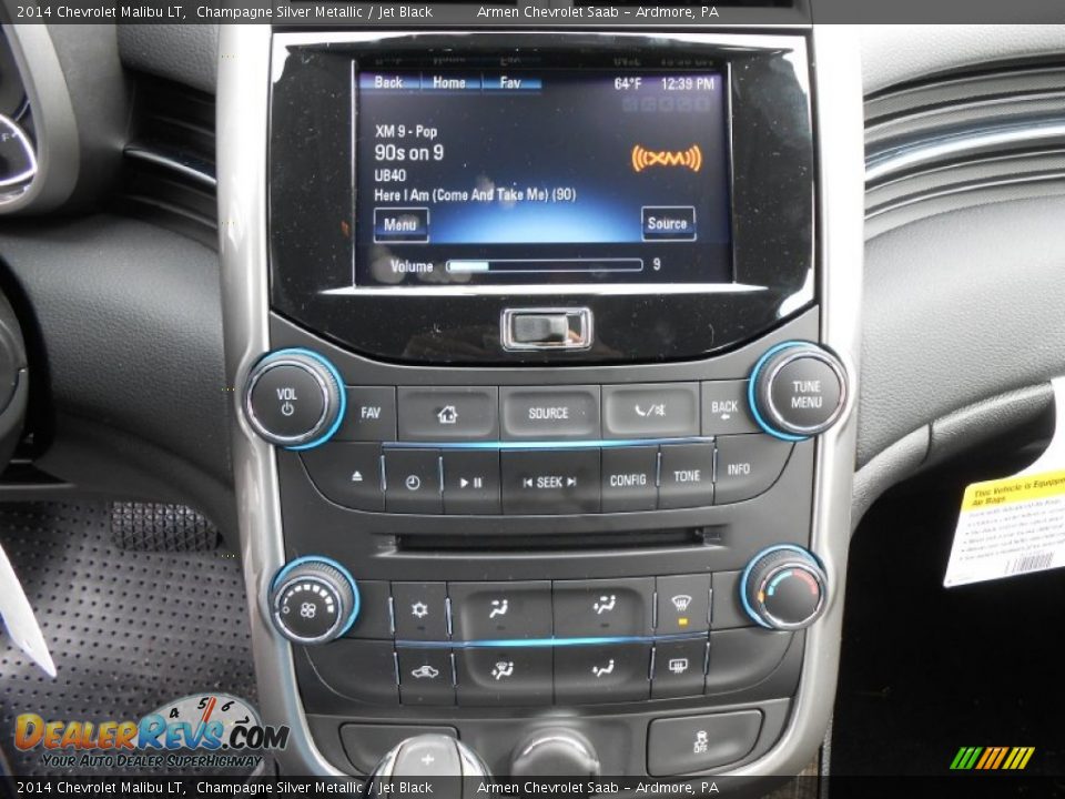 2014 Chevrolet Malibu LT Champagne Silver Metallic / Jet Black Photo #12